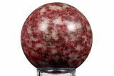 Polished Thulite Sphere - Trondheim, Norway #343955-1